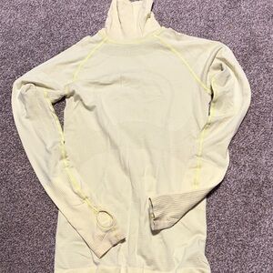 Lululemon Athletica Light Yellow Long Sleeve Top
